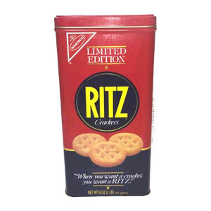 NABISCO RITZ CRACKERS TIN Limited Edition 1987 Vintage Collectors Americana